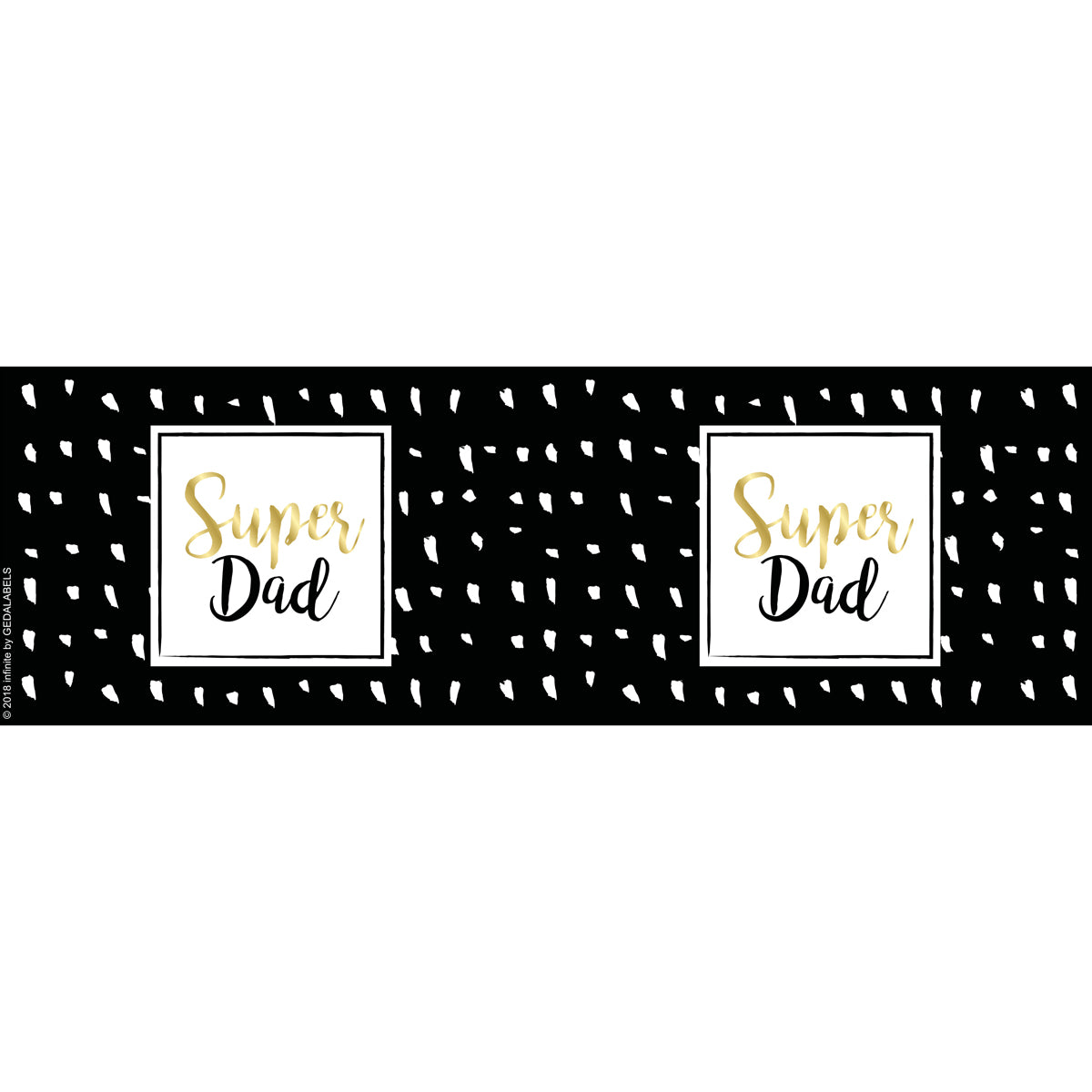 Tasse »Super Dad Gold 300ml«
