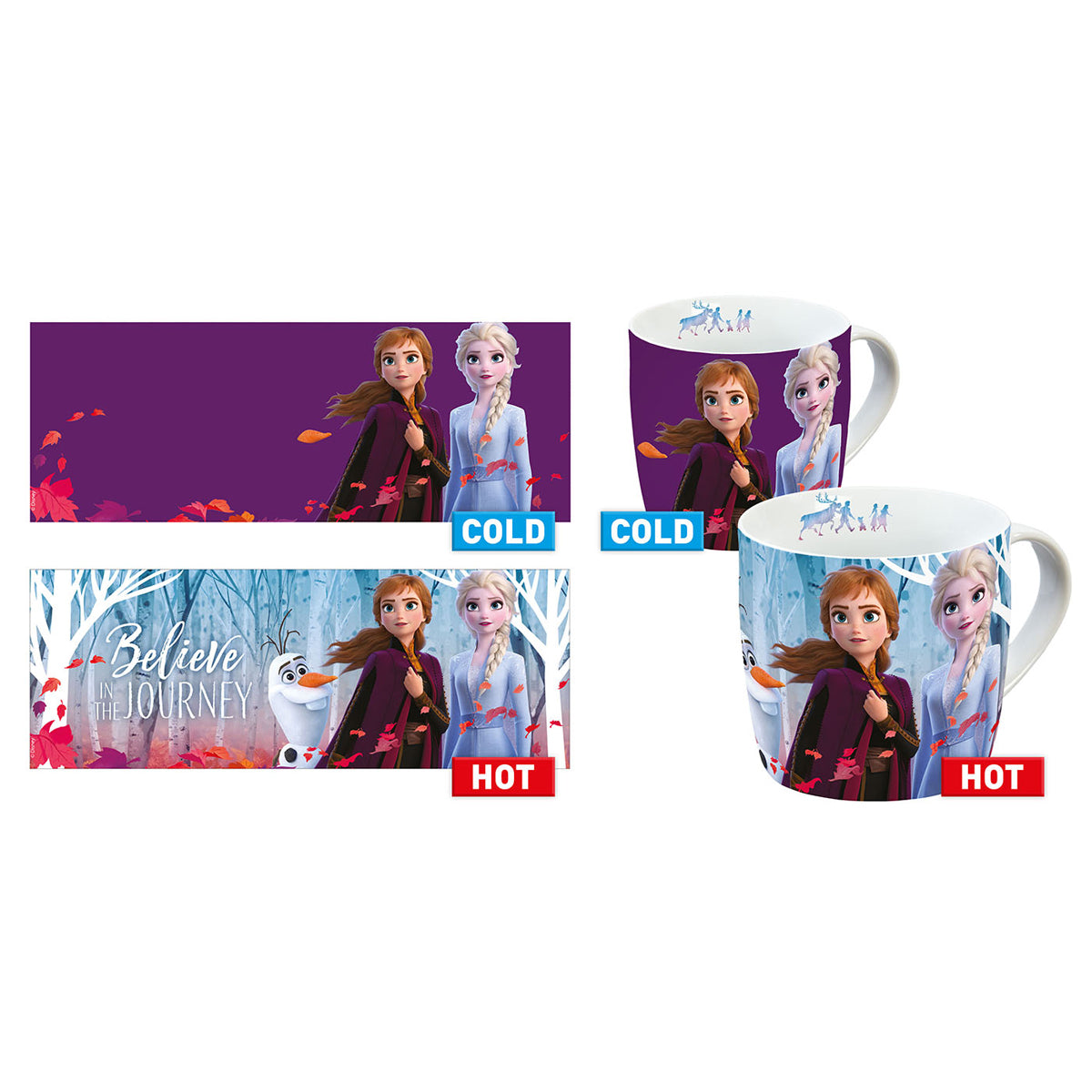 Tasse »Eiskönigin 2 Farbwechsel 250ml«
