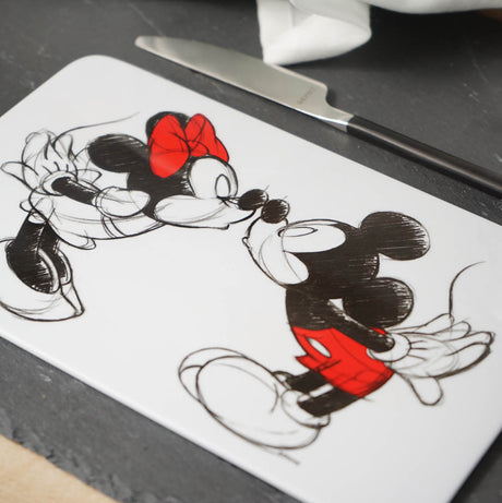 Brettchen »Mickey Kiss Sketch rot«