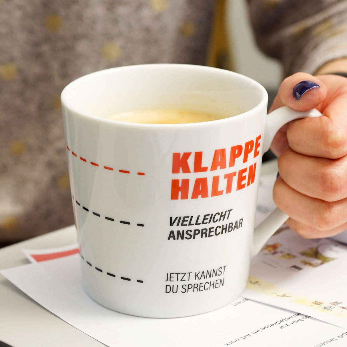 Tasse »Klappe halten 350ml«