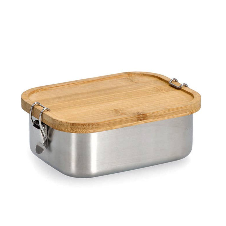 Lunchbox 770ml »Edelstahl/Bambus«