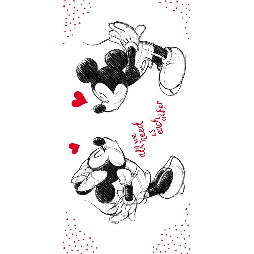 Badetuch »Mickey & Minnie Kiss« 70x140 cm