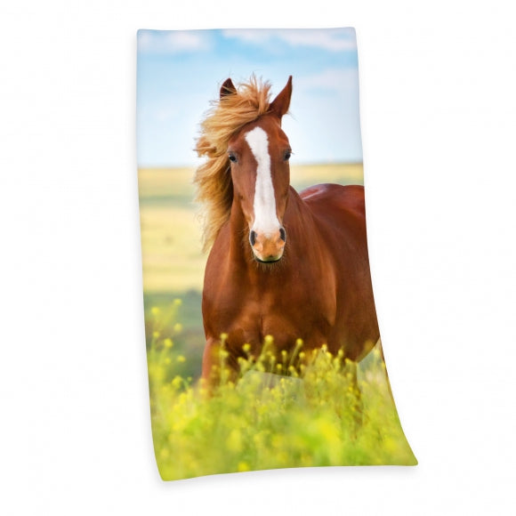 Badetuch Velours »Pferd« 75x150 cm