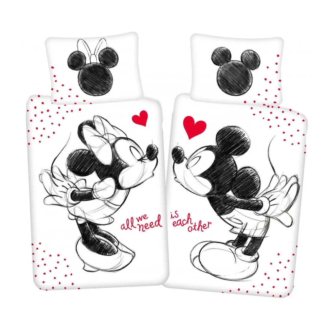 Bettwäsche »Mickey & Minnie Kiss«