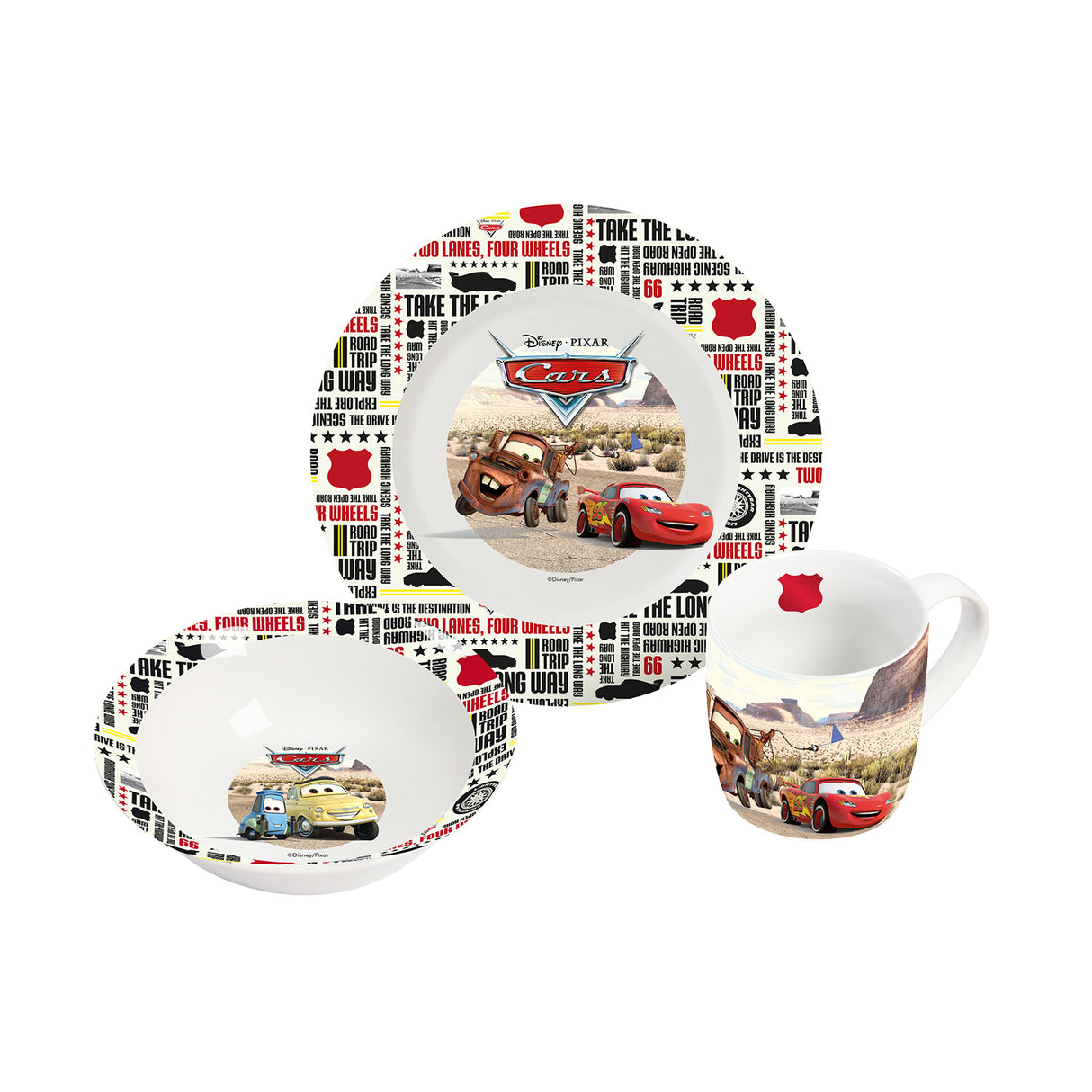 Kindergeschirr-Set Porzellan »Cars«