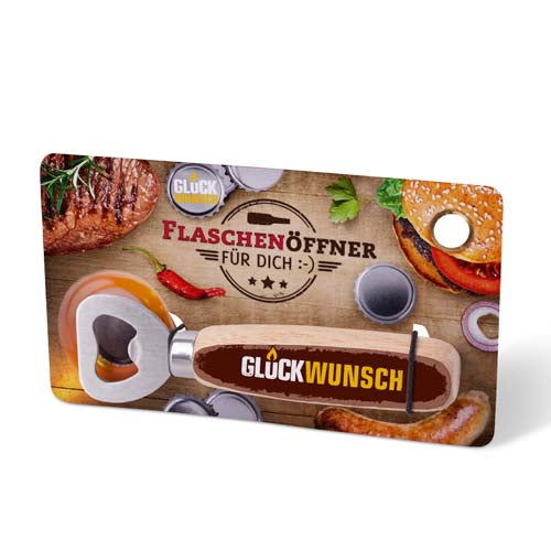 Flaschenöffner »Glückwunsch«
