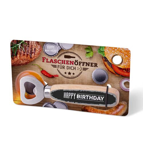 Flaschenöffner »Happy Birthday«