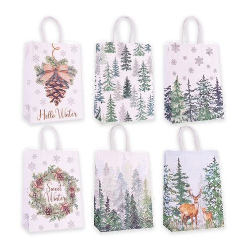 Geschenktasche »TANNENBÄUME klein«