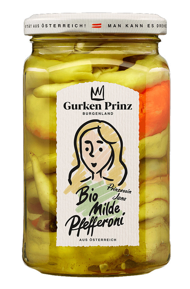 Gurkenprinz Bio Pfefferoni mild 370ml