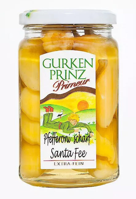Gurkenprinz Pfefferoni scharf Santa Fee 370ml