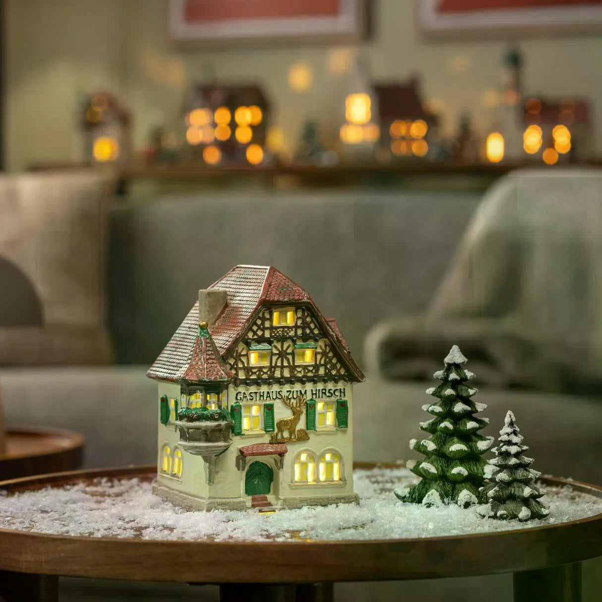 Lichthaus Porzellan »Gasthaus zum Hirsch 19cm«