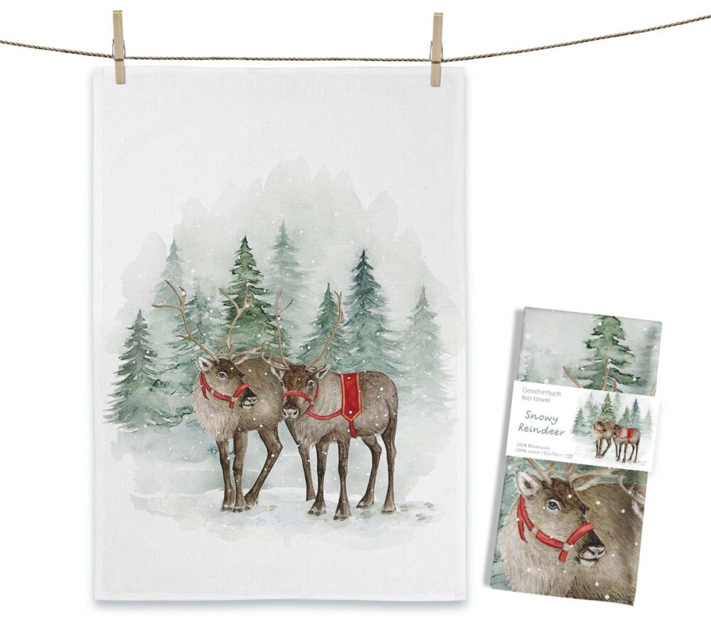 Geschirrtuch »Rentiere«
