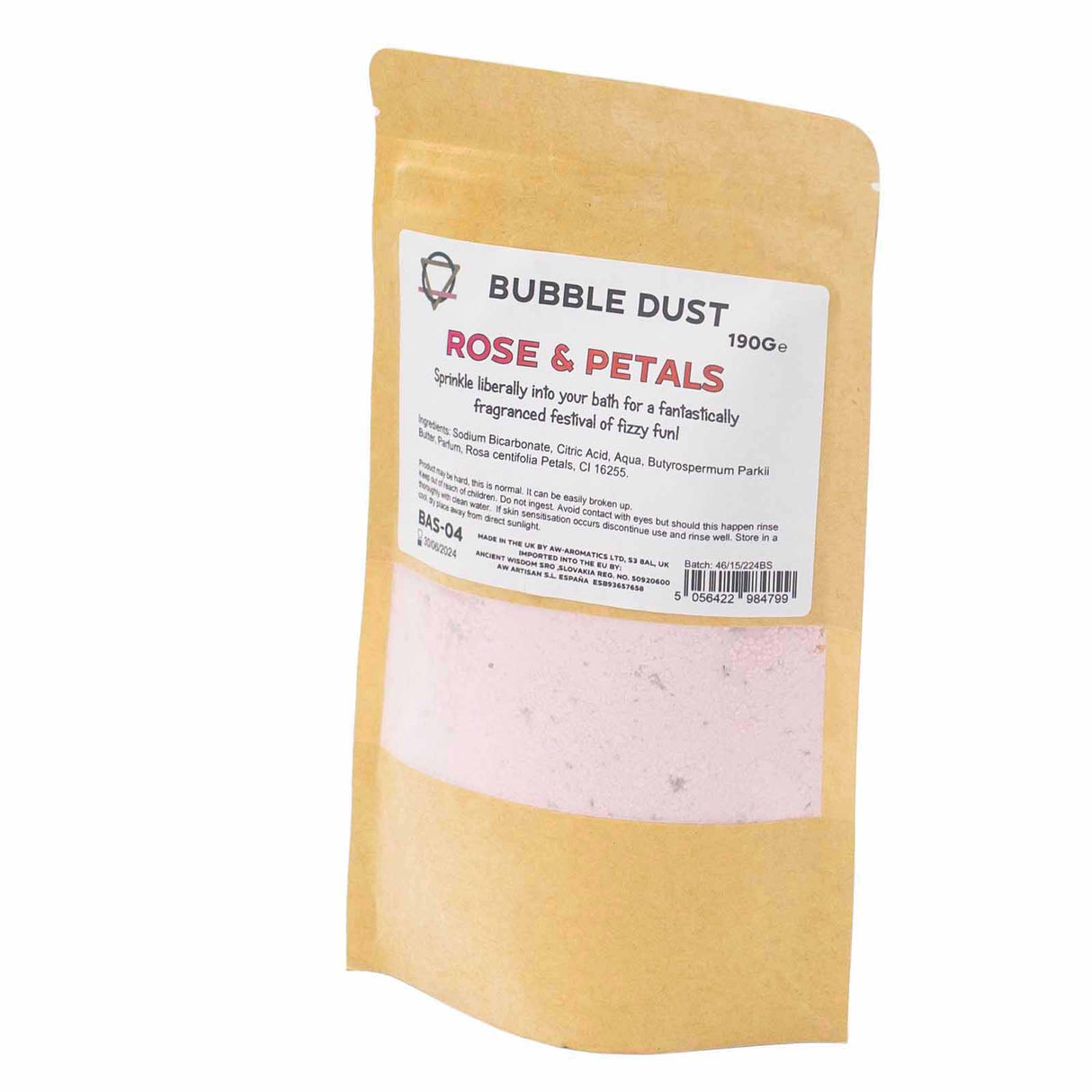 Badepulver 200g »Rose & Blütenblätter«