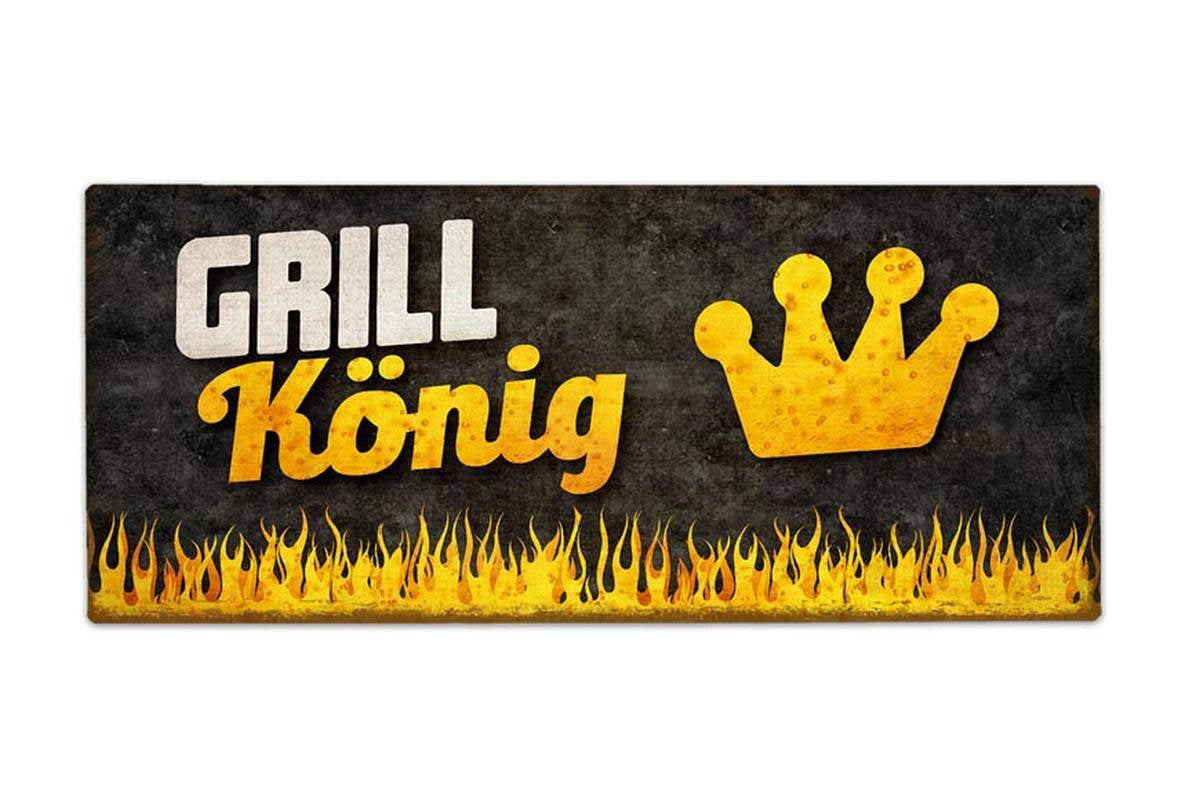 Schild »Grillkönig«