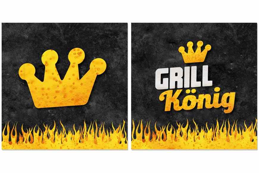 Servietten »Grillkönig« 33x33cm
