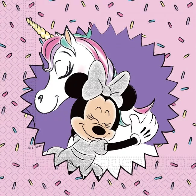 Servietten »Minnie Einhorn Metallic« 33x33cm