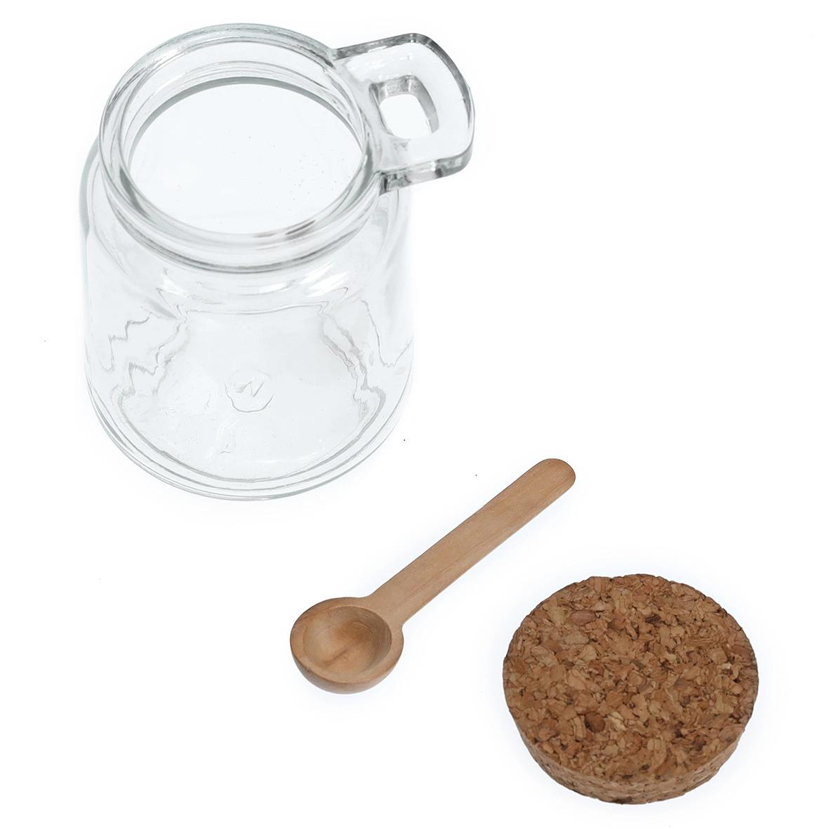 Vorratsglas mit Löffel + Korkdeckel »240 ml«