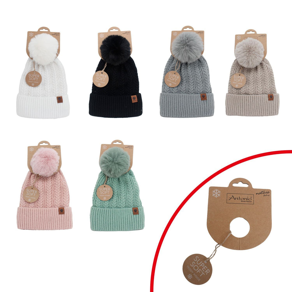 Winter-Mütze Damen »Nora mit Teddy«