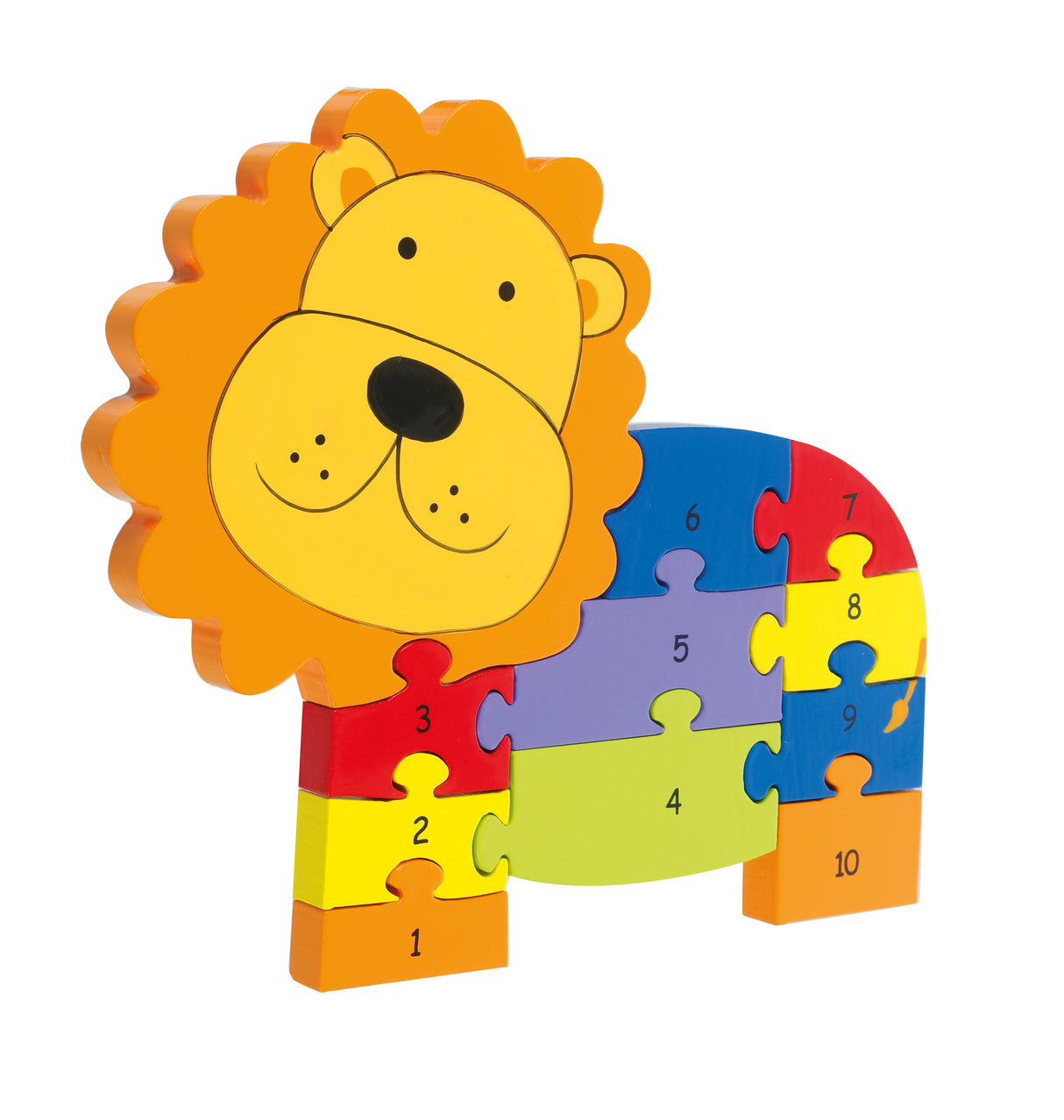 Zahlenpuzzle »Löwe«