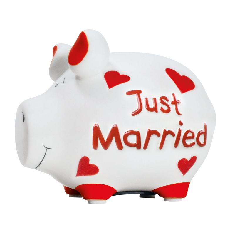 Sparschwein klein »Just Married«