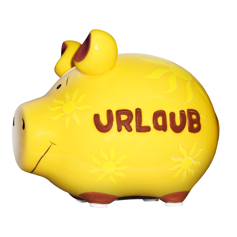 Sparschwein klein »Urlaub«