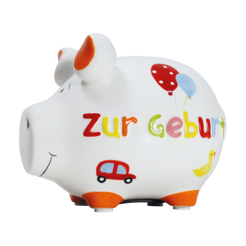 Sparschwein klein »Zur Geburt«