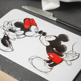 Brettchen »Mickey Kiss Sketch rot«