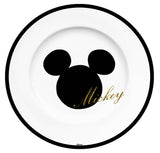 Teller »Mickey Gold Glitzer 21cm«