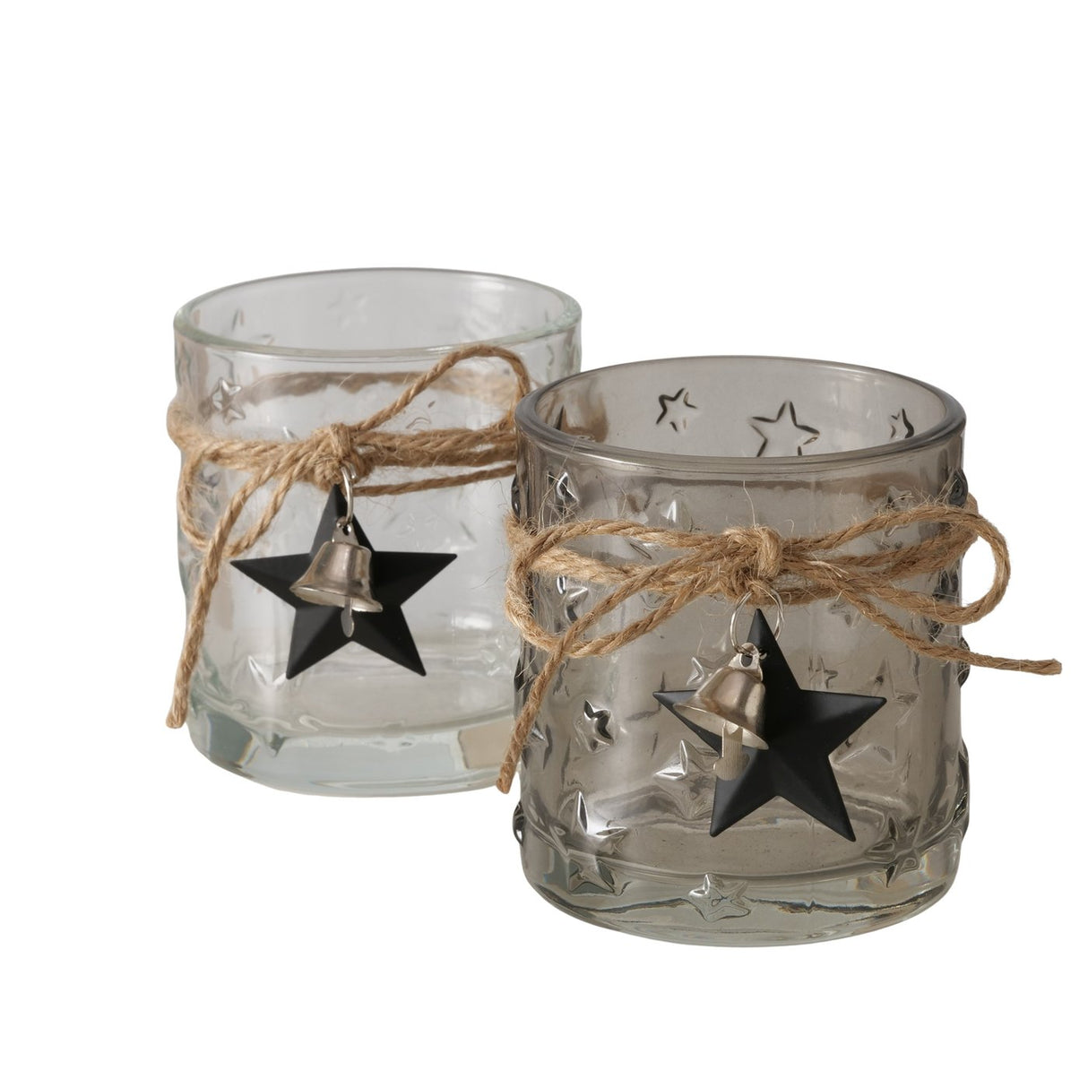 Windlicht »Tronka mit Stern Jute 8cm«