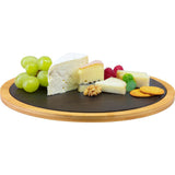 Servierplatte Rund ø 28 cm »Tapas & Friends Schiefer in Bambus«