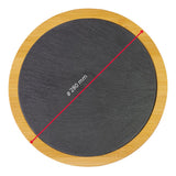 Servierplatte Rund ø 28 cm »Tapas & Friends Schiefer in Bambus«