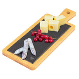 Tapasplatte 23 x 9 cm »Tapas & Friends Schiefer in Bambus«