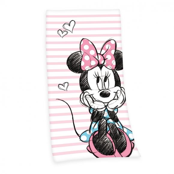 Badetuch Velours »Minnie Mouse« 75x150 cm