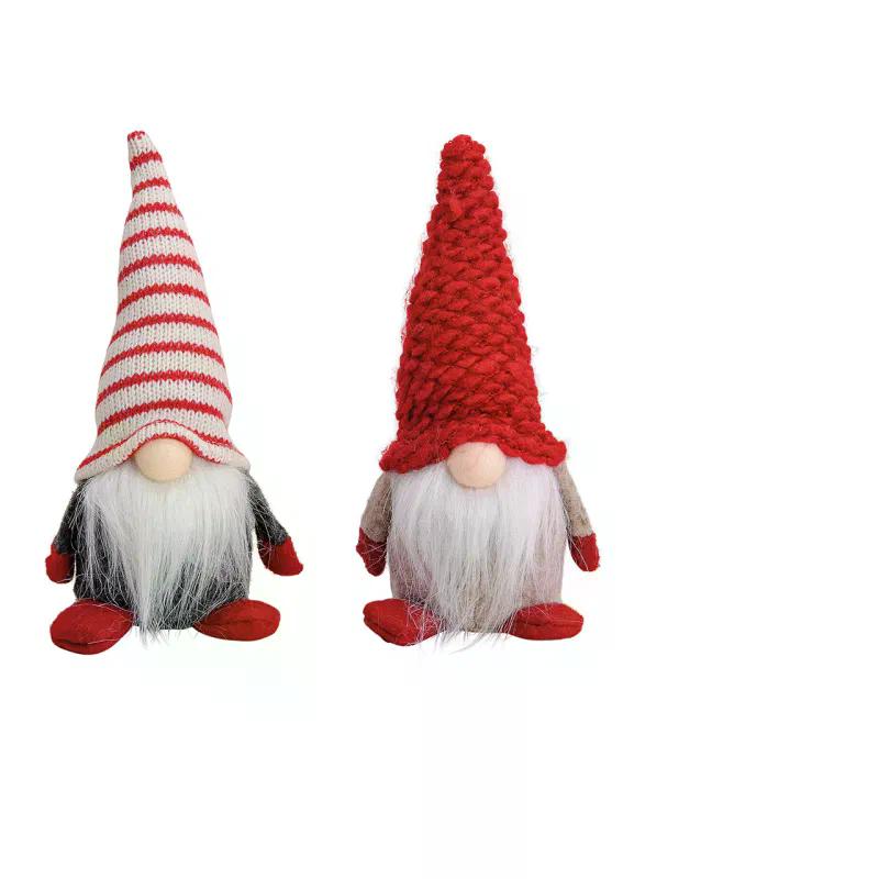 Weihnachtswichtel 2er-Set »Mütze rot und rot/weiß 18cm«