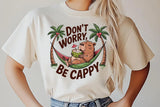 T-Shirt »Don't worry be Cappy Hängematte«