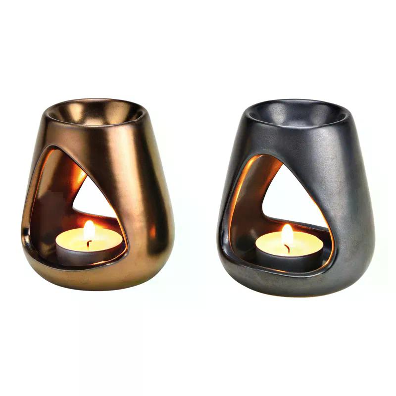 Duftlampe Keramik »Grau/Kupfer 10cm«