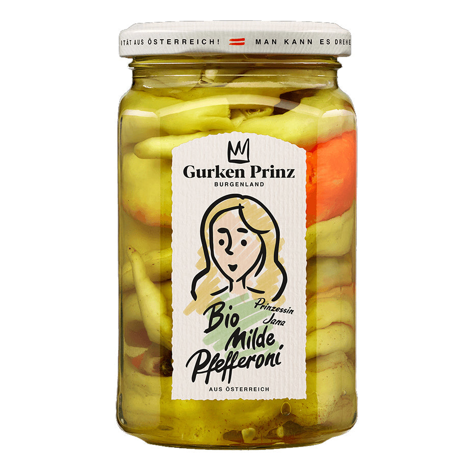 Gurkenprinz Bio Pfefferoni mild 370ml