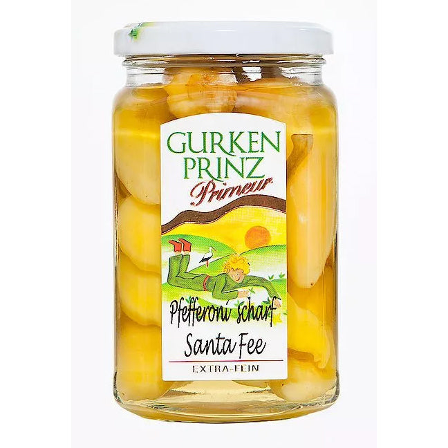 Gurkenprinz Pfefferoni scharf Santa Fee 370ml