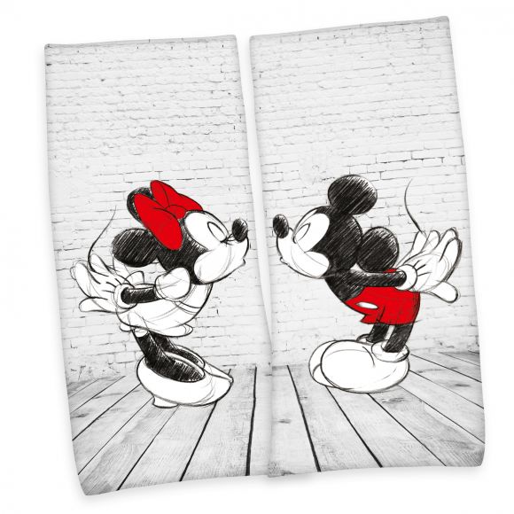 Partner-Badetuch Velours »Mickey & Minnie« 80x180 cm