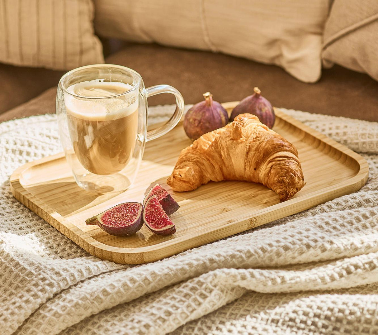 Serviertablett Bambus »27 x 16 x 1,5 cm«