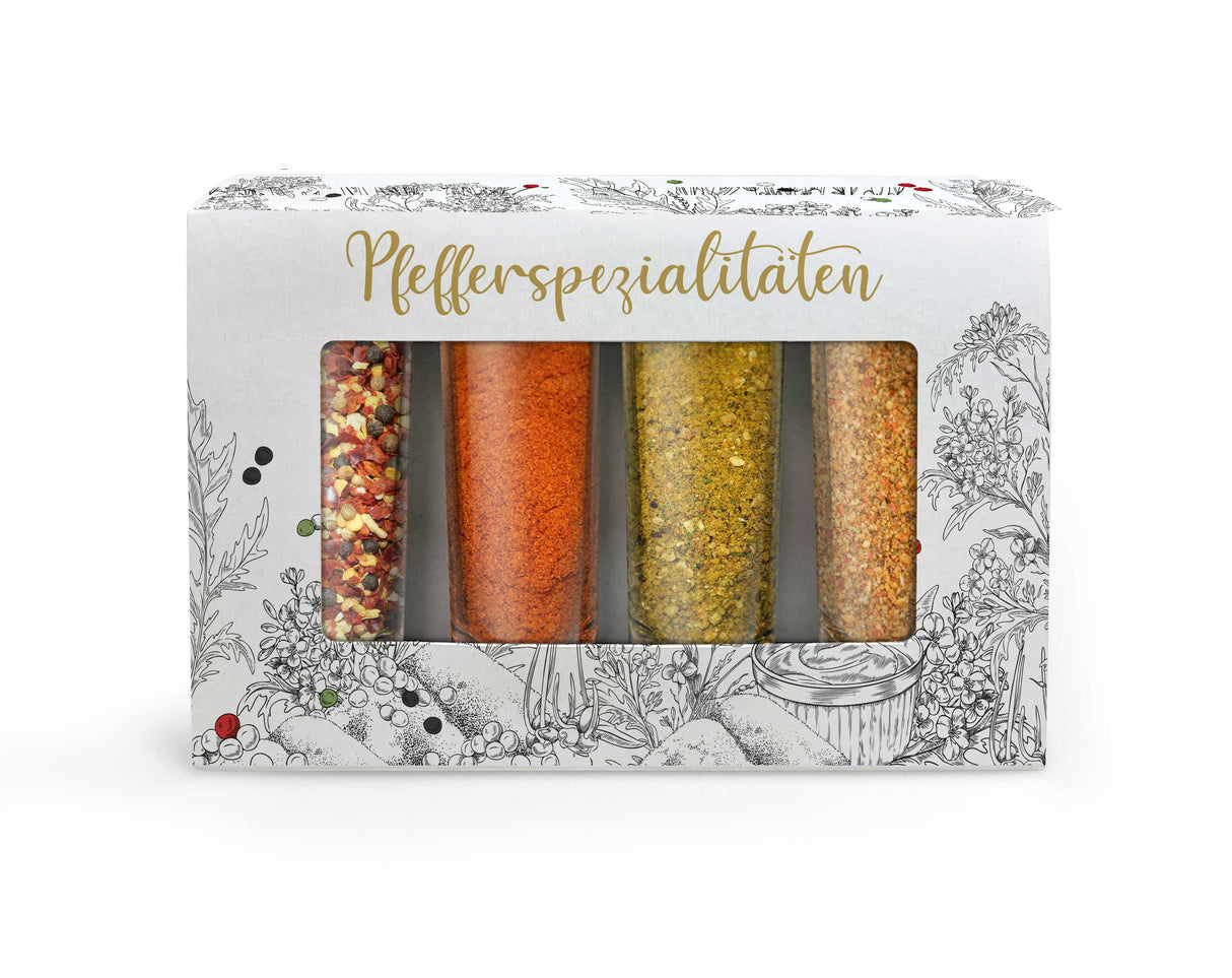 Gewürzmischung Spice Shot 4er Geschenkset »Pfefferspezialitäten«