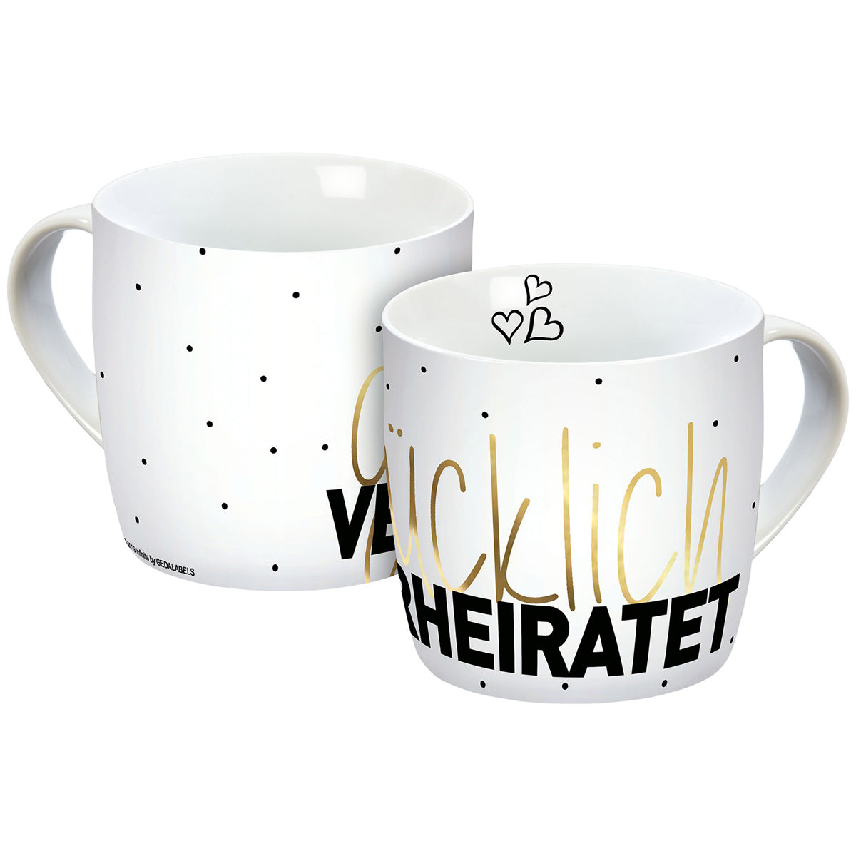 Tasse »Glücklich verheiratet Echtgold 300ml«