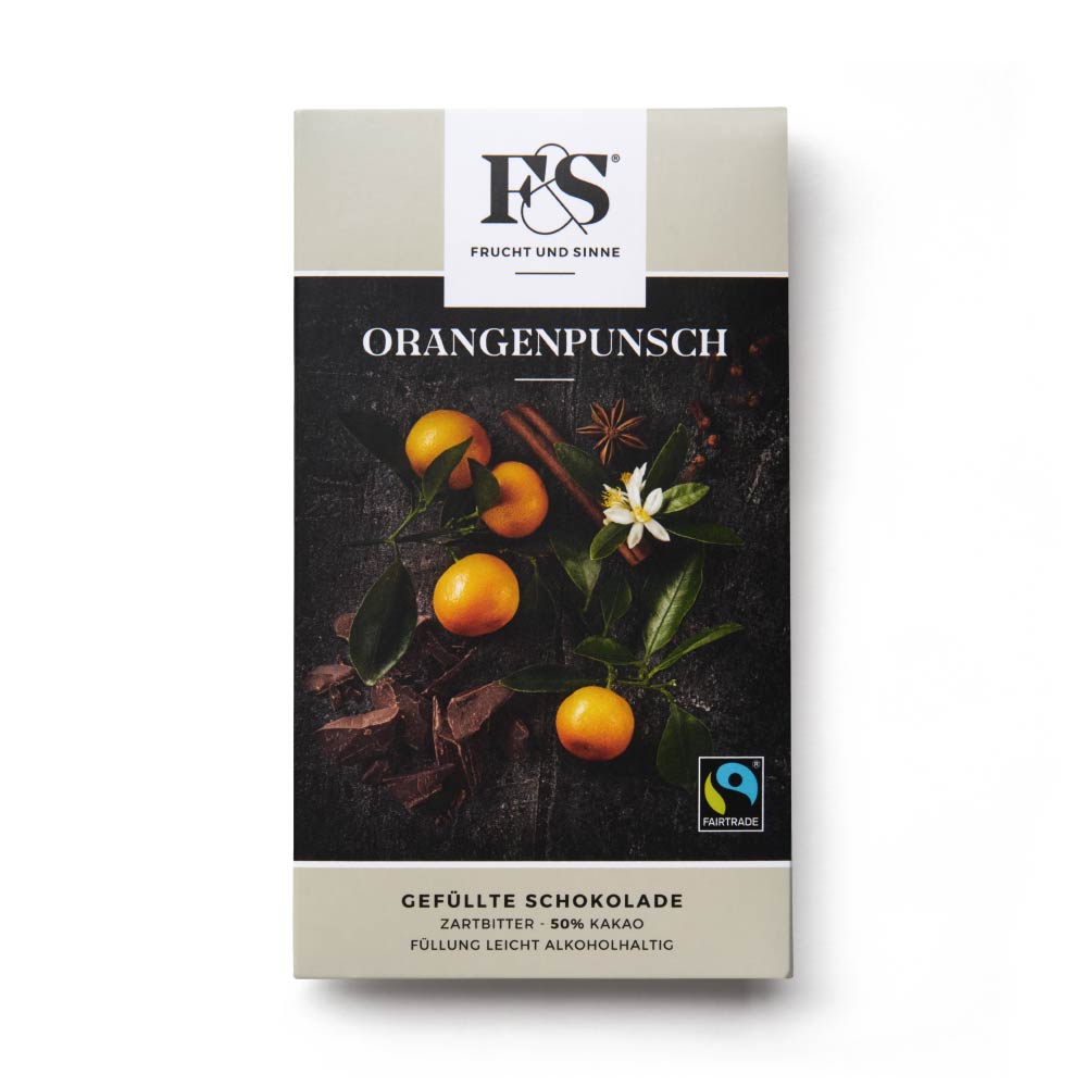 Vollmilch-Schokolade gefüllt »Orangenpunsch 80g«