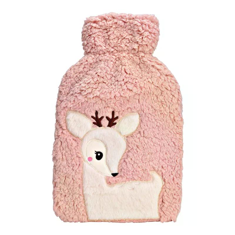 Wärmflasche Rehkitz »Plüschbezug 1,7L pink/rosa 21x34cm«