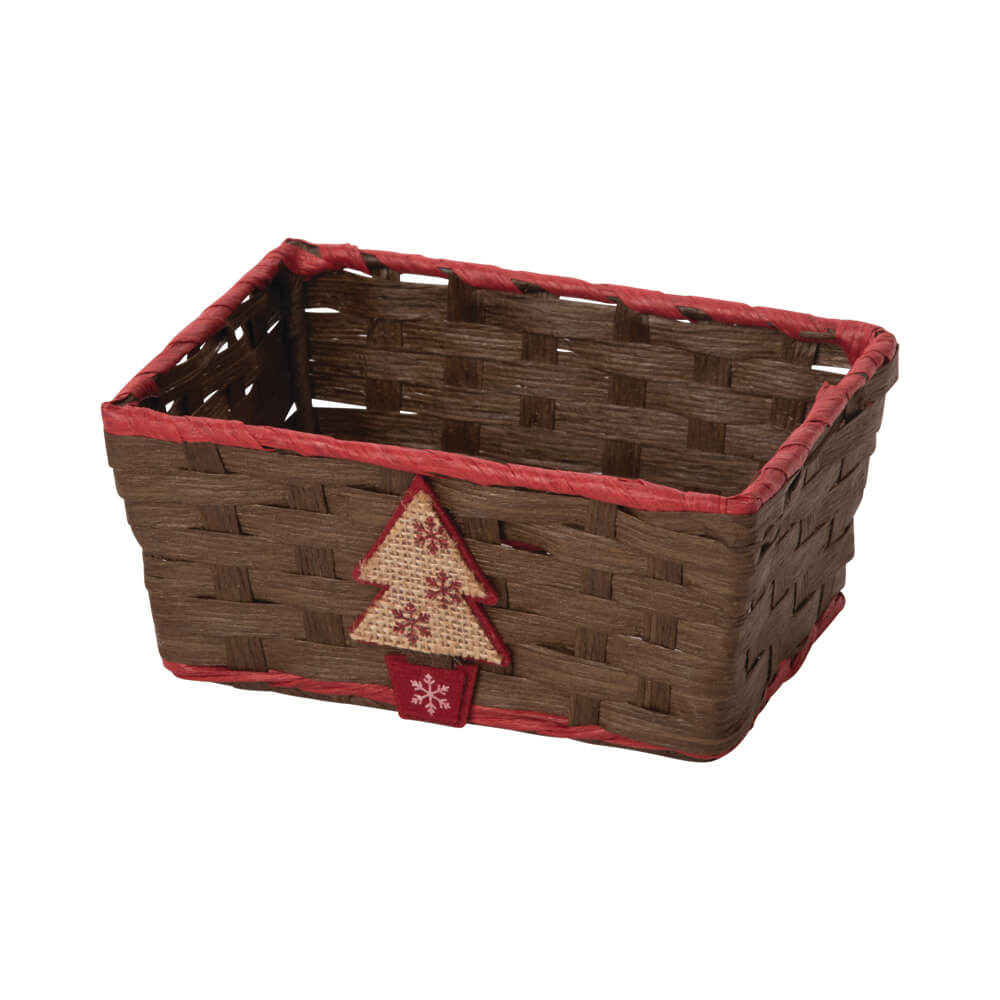Weihnachtskorb braun »Weihnachtsbaum«