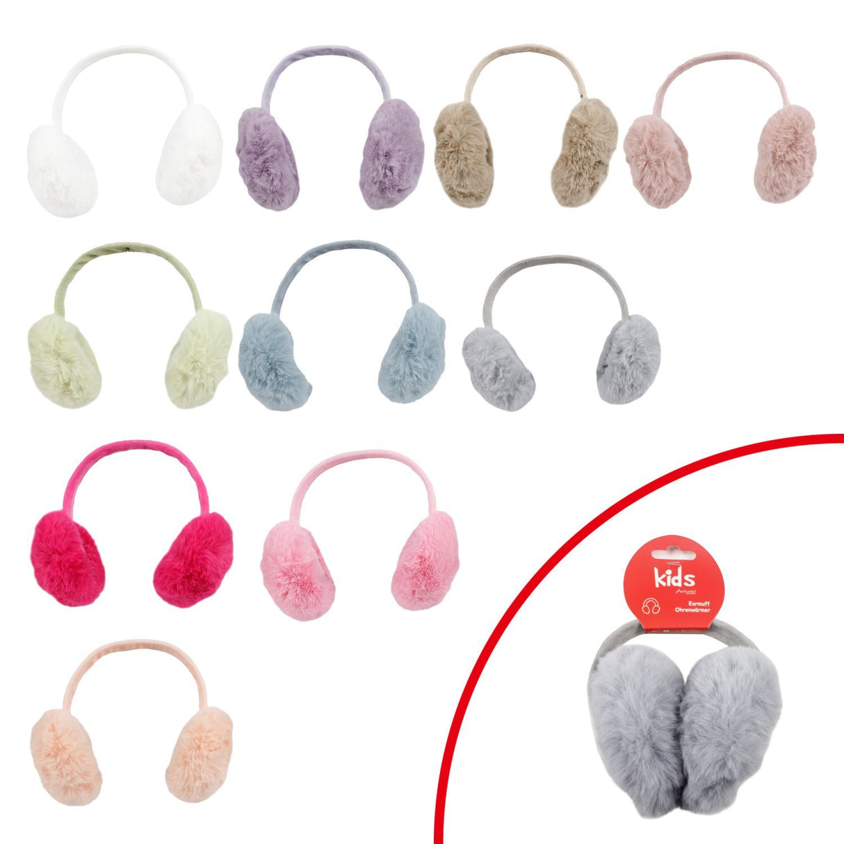 Winter-Ohrenwärmer Kinder »Fluffy Kitten«