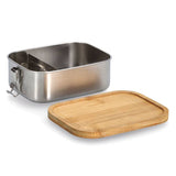 Lunchbox 770ml »Edelstahl/Bambus«