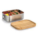 Lunchbox 770ml »Edelstahl/Bambus«